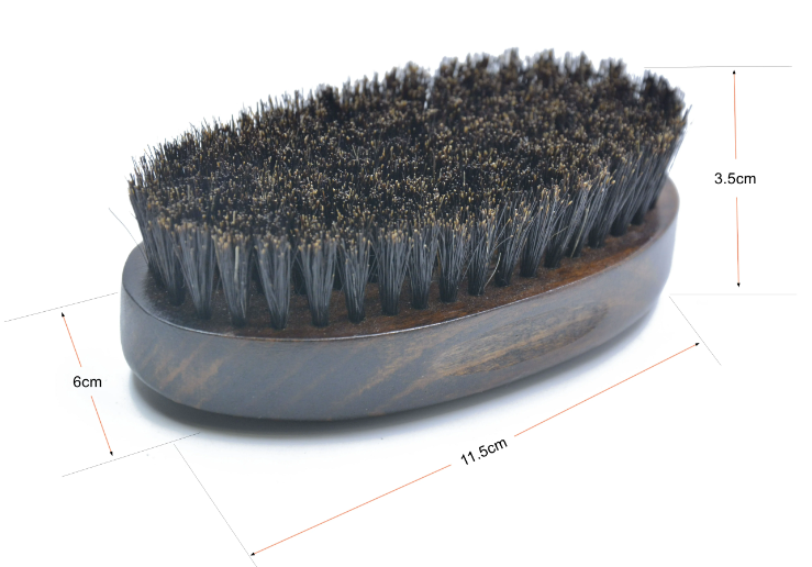 Beechwood beard brush and Sandalwood comb set